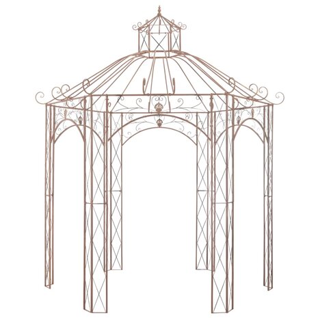 Tuinpaviljoen 3 m ijzer antiekbruin  2