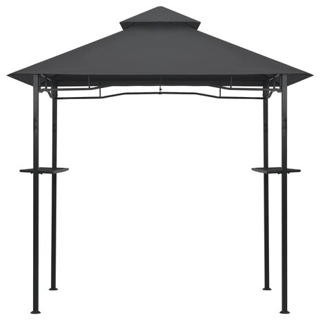 Barbecue paviljoen 240x150x255 cm staal antraciet 3