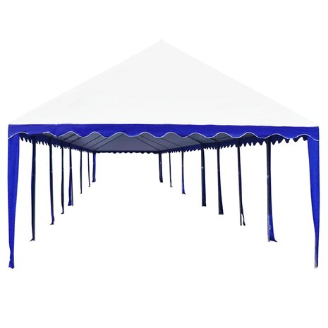 Partytentdoek 6x14 m blauw en wit 5