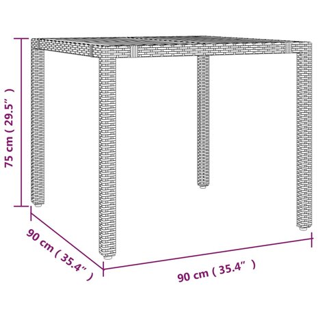 5-delige Bistroset met kussens poly rattan grijs 8