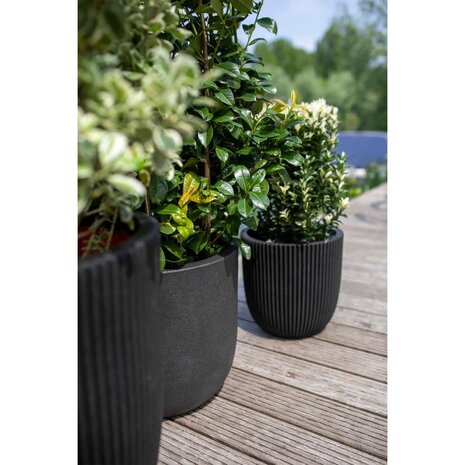 Capi Bloempot Urban Smooth 35x34 cm zwart KBL932  11