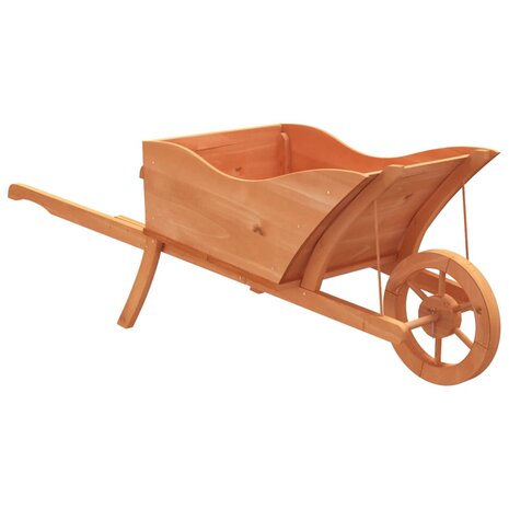 Plantenbak kruiwagen 128x45,5x43 cm massief vurenhout 2