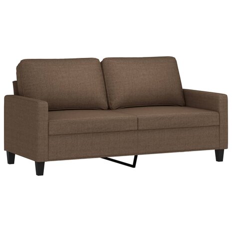 2-delige Loungeset met kussens stof bruin 3