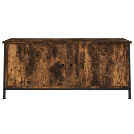 Tv-meubel 102x35x45 cm bewerkt hout gerookt eikenkleurig 5