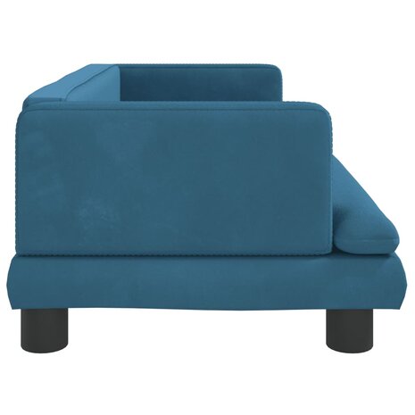 Hondenmand 80x45x30 cm fluweel blauw 4