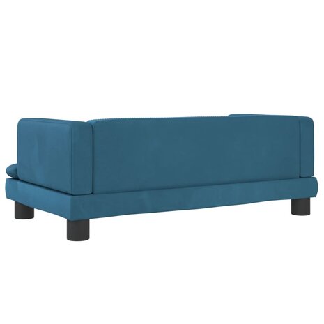 Hondenmand 80x45x30 cm fluweel blauw 5