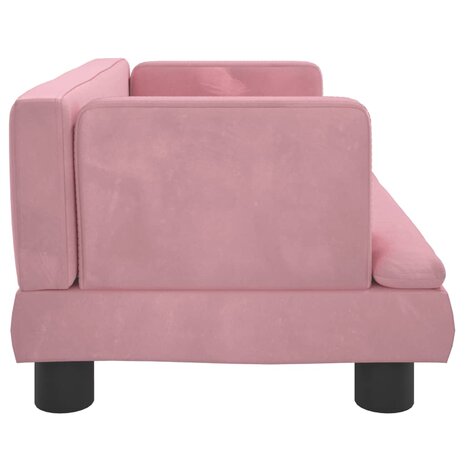 Hondenmand 60x40x30 cm fluweel roze 4