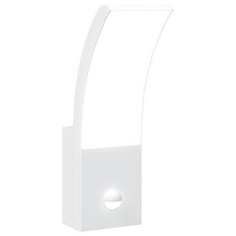 Buitenwandlamp LED met sensors gegoten aluminium wit 2