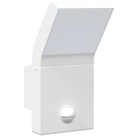 Buitenwandlamp LED met sensors gegoten aluminium wit 4