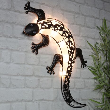 HI Tuinwandlamp Solar Gecko LED 1