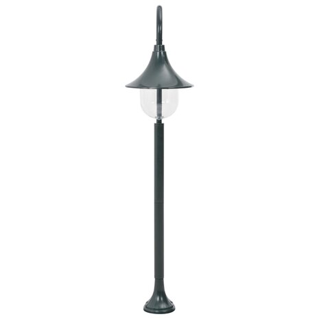 Paalverlichting tuin E27 120 cm aluminium donkergroen 3