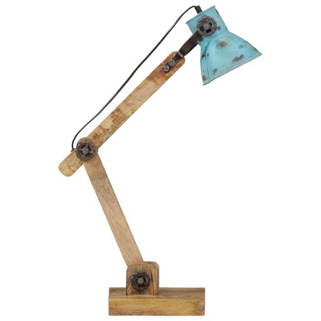 Bureaulamp 25 W E27 23x18x96 cm verweerd blauw 4