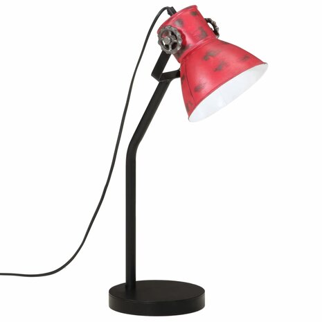 Bureaulamp 25 W E27 17x17x60 cm verweerd rood 2