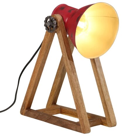 Bureaulamp 25 W E27 30x17x40 cm verweerd rood 1