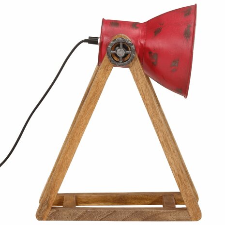 Bureaulamp 25 W E27 30x17x40 cm verweerd rood 4