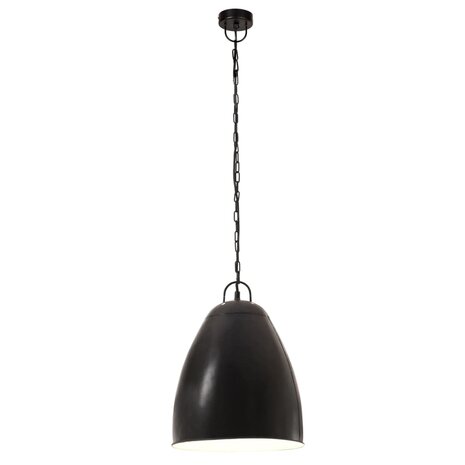 Hanglamp industrieel rond 25 W E27 32 cm zwart 4