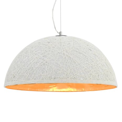 Hanglamp E27 Ø50 cm wit en goud 1