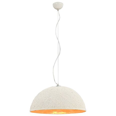 Hanglamp E27 Ø50 cm wit en goud 2