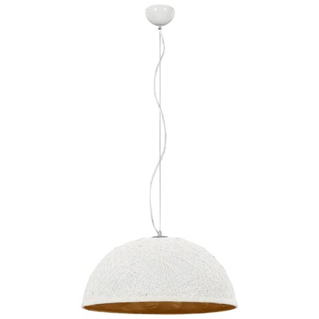 Hanglamp E27 Ø50 cm wit en goud 4