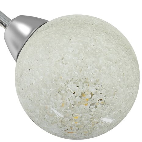 Plafondlamp met glasbollen rond 5xG9 5