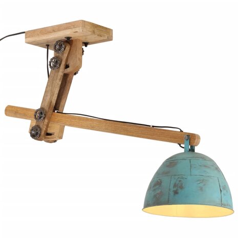 Plafondlamp 25 W E27 105x30x65-108 cm verweerd blauw 1