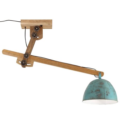 Plafondlamp 25 W E27 105x30x65-108 cm verweerd blauw 3