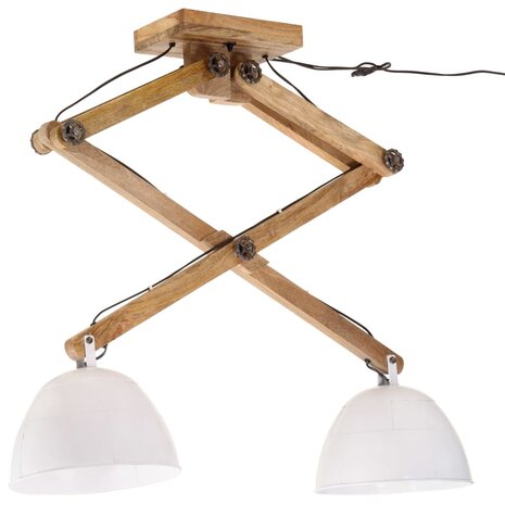 Plafondlamp 25 W E27 29x18x85 cm wit 2