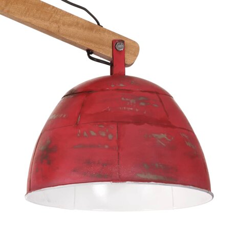 Plafondlamp 25 W E27 29x18x85 cm verweerd rood 5