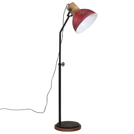 Vloerlamp 25 W E27 30x30x100-150 cm verweerd rood 2