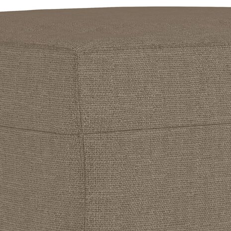 Bankje 70x35x41 cm stof taupe 5