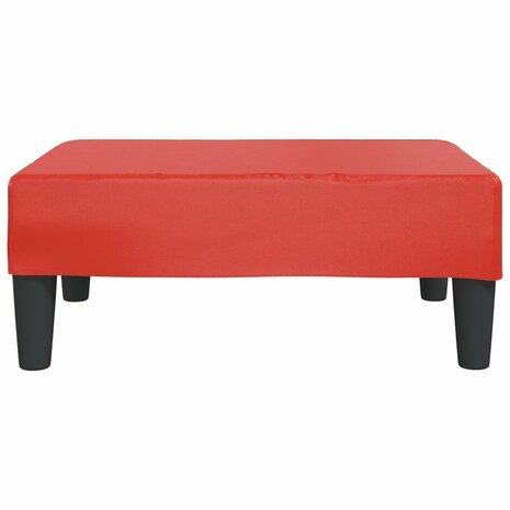 Voetenbank 78x56x32 cm kunstleer rood  3