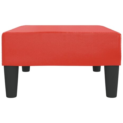 Voetenbank 78x56x32 cm kunstleer rood  4