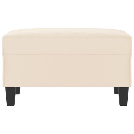 Voetenbank 70x55x41 cm microvezelstof beige 3