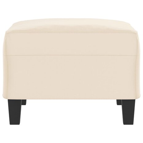 Voetenbank 70x55x41 cm microvezelstof beige 4