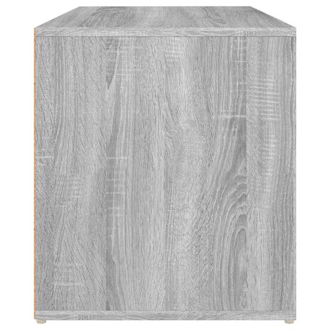 Halbankje 80x40x45 cm bewerkt hout grijs sonoma eikenkleurig 8