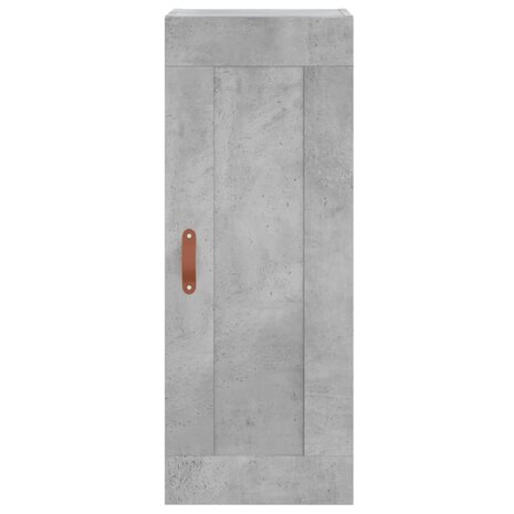 Wandkast 34,5x34x90 cm bewerkt hout betongrijs 7