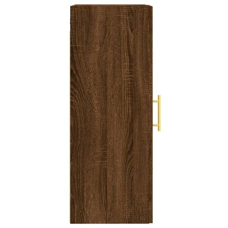 Wandkast 34,5x34x90 cm bewerkt hout bruin eikenkleur 8