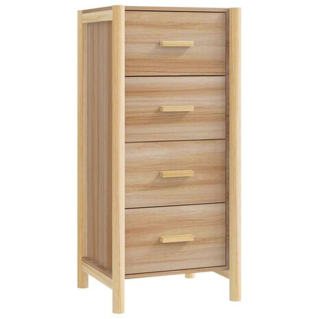 Hoge kast 42x38x90 cm bewerkt hout 2