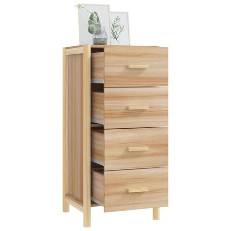 Hoge kast 42x38x90 cm bewerkt hout 4