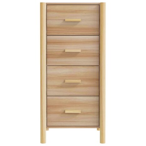 Hoge kast 42x38x90 cm bewerkt hout 5