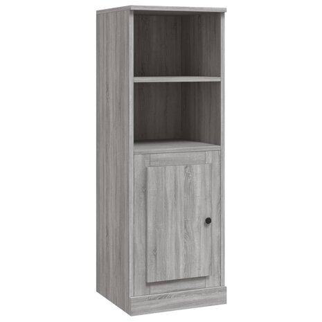 Hoge kast 36x35,5x103,5 cm bewerkt hout grijs sonoma eikenkleur 2