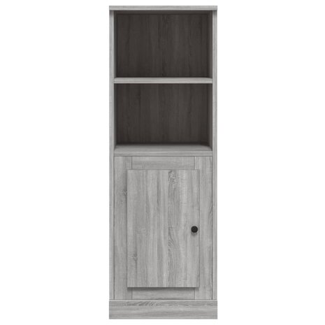 Hoge kast 36x35,5x103,5 cm bewerkt hout grijs sonoma eikenkleur 6