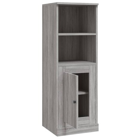 Hoge kast 36x35,5x103,5 cm bewerkt hout grijs sonoma eikenkleur 8