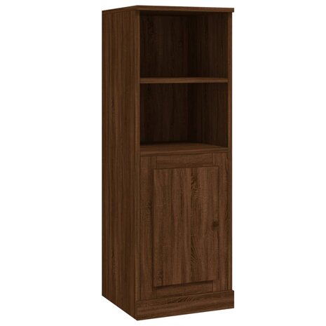 Hoge kast 36x35,5x103,5 cm bewerkt hout bruin eikenkleur 2