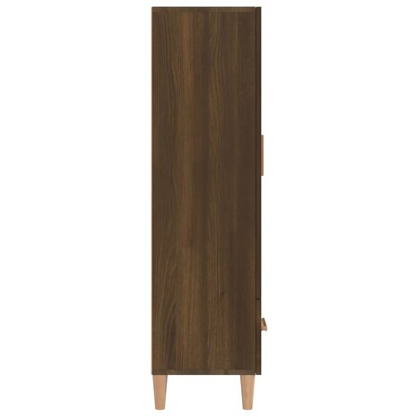 Hoge kast 70x31x115 cm bewerkt hout bruin eikenkleur 5