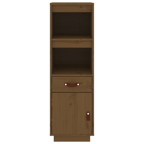 Hoge kast 34x40x108,5 cm massief grenenhout honingbruin 5