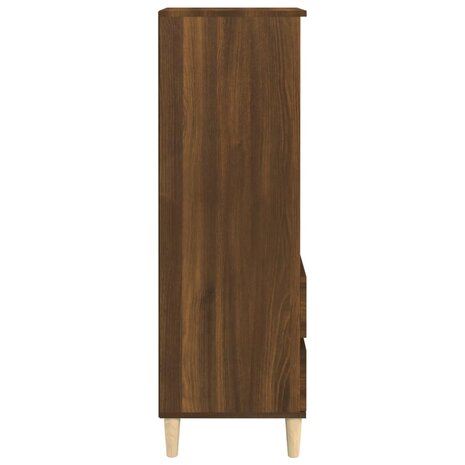 Hoge kast 40x36x110 cm bewerkt hout bruineiken 5