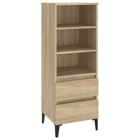 Hoge kast 40x36x110 cm bewerkt hout sonoma eiken 2