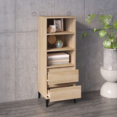 Hoge kast 40x36x110 cm bewerkt hout sonoma eiken 6