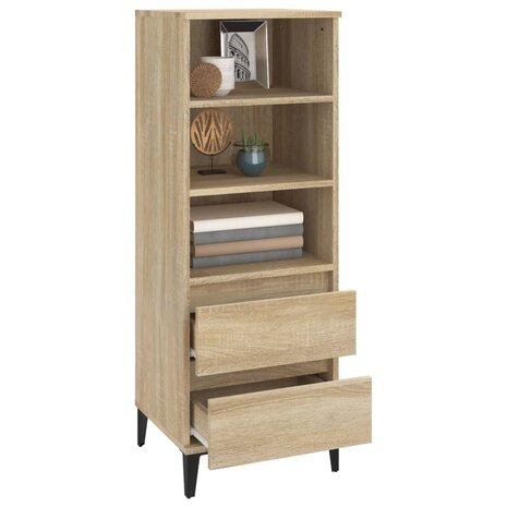 Hoge kast 40x36x110 cm bewerkt hout sonoma eiken 7